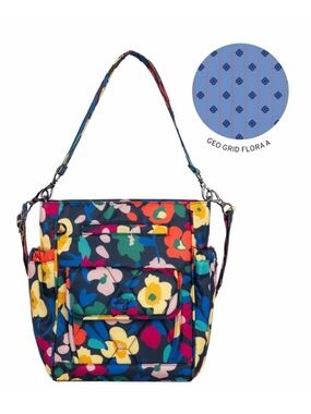 Lug Toss Convertible Crossbody Bag Wildflower XL Indigo